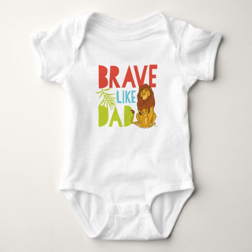 Brave Like Dad Baby Bodysuit