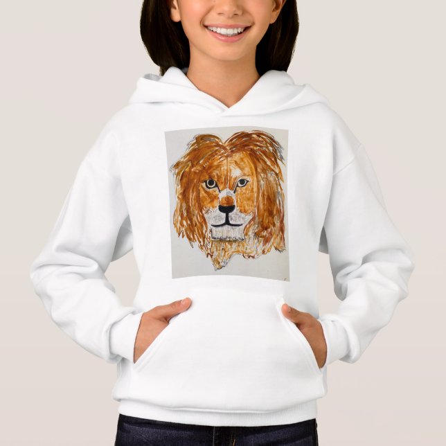 Brave lion kids hoodie  (Front)