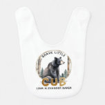 Brave Little Cub Woodland Bear Baby Bib