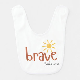 brave little one Baby Bib cute sun