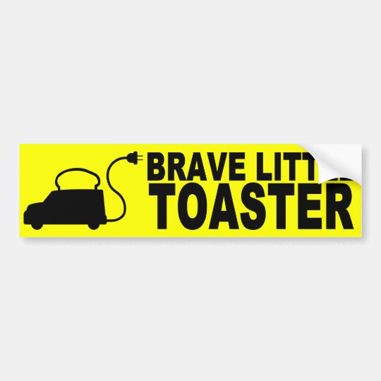 Brave Little Toaster Bumper Sticker | Zazzle.com