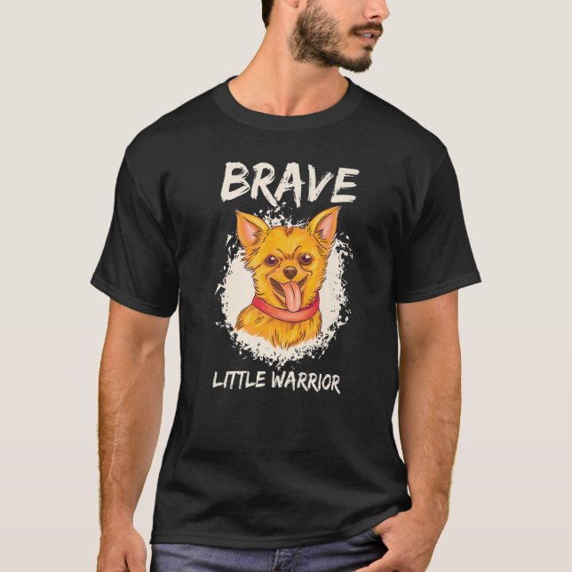 Brave Little Warrior Dog Accessories  Chihuahua T-Shirt (Front)