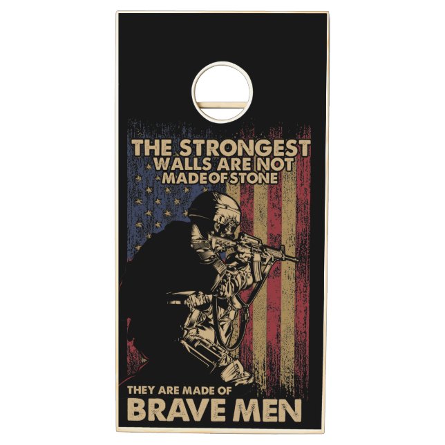 Brave Men Cornhole Set (Left)