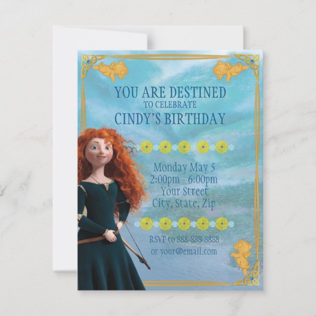 Brave Merida | Birthday Invitation (Front)