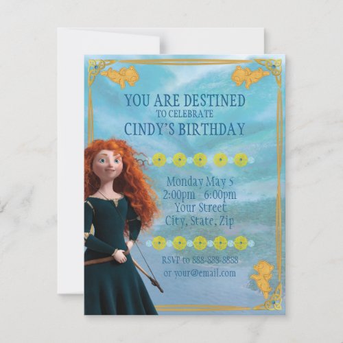 Brave Merida | Birthday Invitation