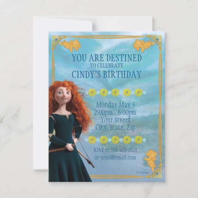 Brave Merida | Birthday Invitation (Front)