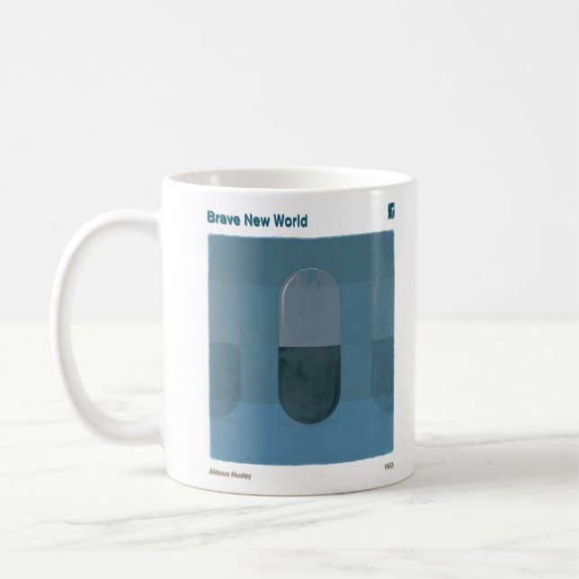 Brave New World Aldous Huxley Dystopian Social Sci Coffee Mug (Left)