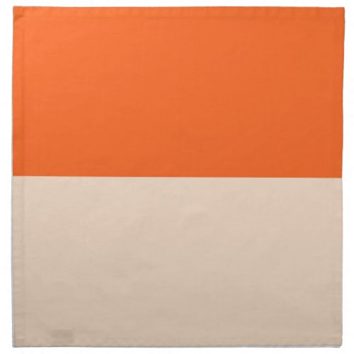 Brave Orange and Lumber Cloth Napkin