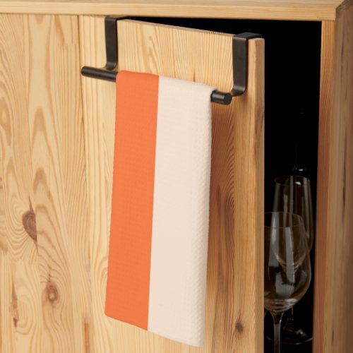Brave Orange and Lumber Kitchen Towel