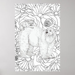 Brave Polar Bear Poster