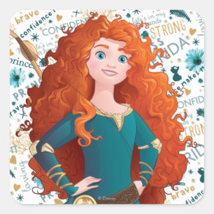 Brave Princess Square Sticker