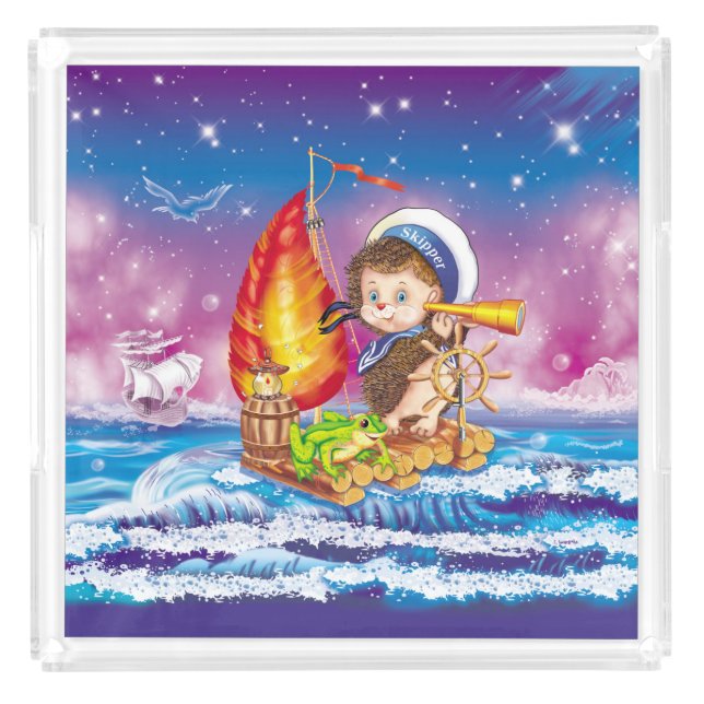 Brave sailor acrylic tray (Front)