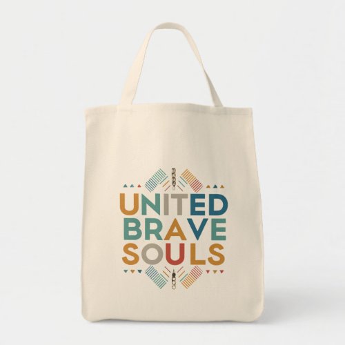 brave soul heart tote bag