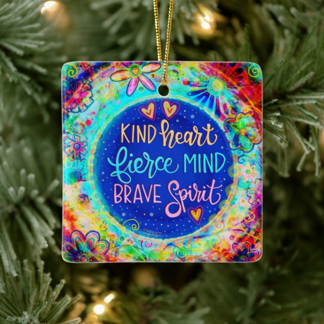 Brave Spirit “Inspirivity” Ceramic Ornament (Tree)
