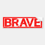 Brave Stamp Bumper Sticker