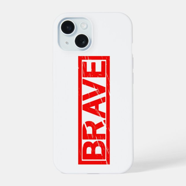 Brave Stamp Iphone Case (Back)