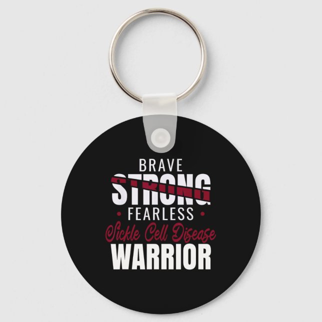 Brave Strong Fearless  Keychain (Front)