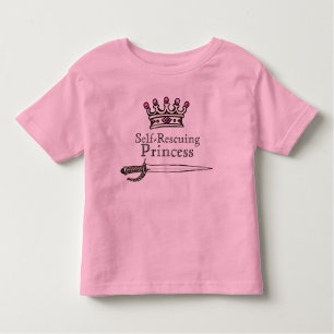 Brave, Sword, Self-Rescuing , Princess, Feminist, Toddler T-shirt