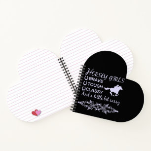 Brave Tough Classy Horse  Notebook