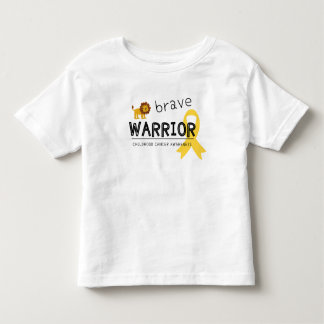 brave warrior cancer lion toddler T-Shirt