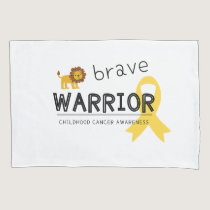 brave warrior childhood cancer  Pillowcase