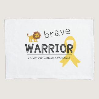 brave warrior childhood cancer  Pillowcase