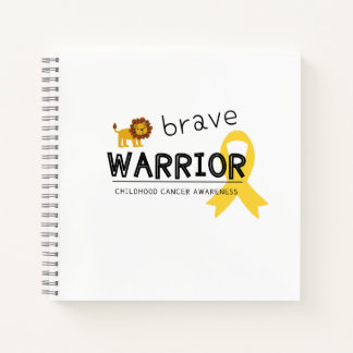 brave warrior childhood cancer Spiral Notebook