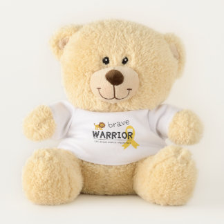 brave warrior childhood cancer Teddy Bear
