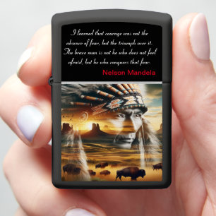 Brave Warrior Sunse Zippo Lighter