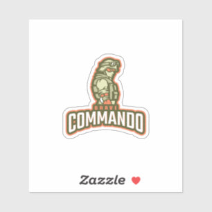 Brave Warriors Courage Symbol Gaming Logo Team Log Sticker