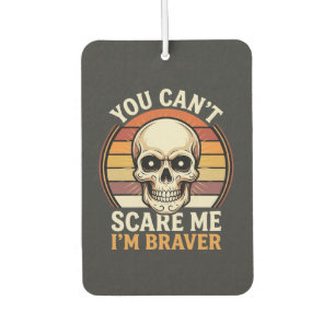 Braver Halloween Skull Retro Horror Design_1 Air Freshener