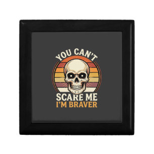 Braver Halloween Skull Retro Horror Design_1 Gift Box