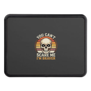 Braver Halloween Skull Retro Horror Design_1 Hitch Cover