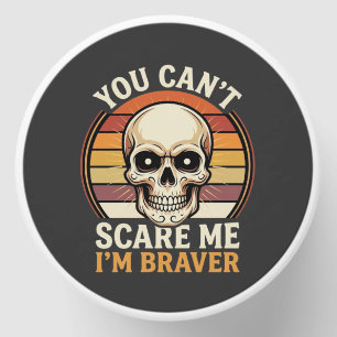 Braver Halloween Skull Retro Horror Design_1 Mini Candle Favors