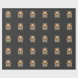 Braver Halloween Skull Retro Horror Design_1 Wrapping Paper