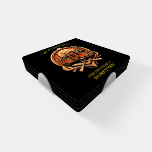 Bravery And Dedication Fire Department Coaster Set