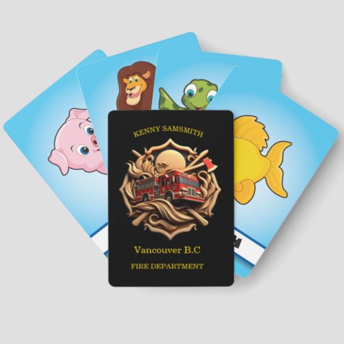 Bravery And Dedication Fire Department  Matching Game Cards