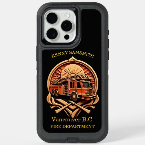 Bravery And Dedication Fire Department iPhone 15 Pro Max Case