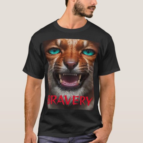 BRAVERY OF JUNGLE CAT T_Shirt