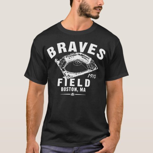 Braves Field Baseball Boston Braves Vintage Classi T_Shirt