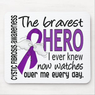 Bravest Hero I Ever Knew Cystic Fibrosis Mouse Pad