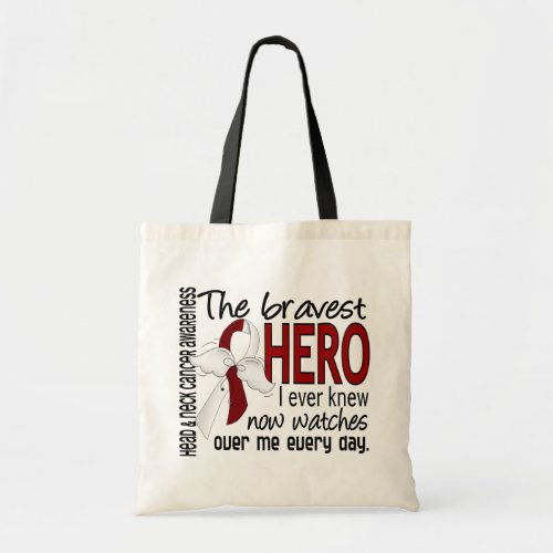 Bravest Hero I Ever Knew Head and Neck Cancer Tote Bag