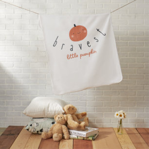 bravest little pumpkin Baby Blanket patient gift