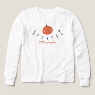 bravest little pumpkin Boys Long Sleeve T-Shirt Tri-Blend Shirts