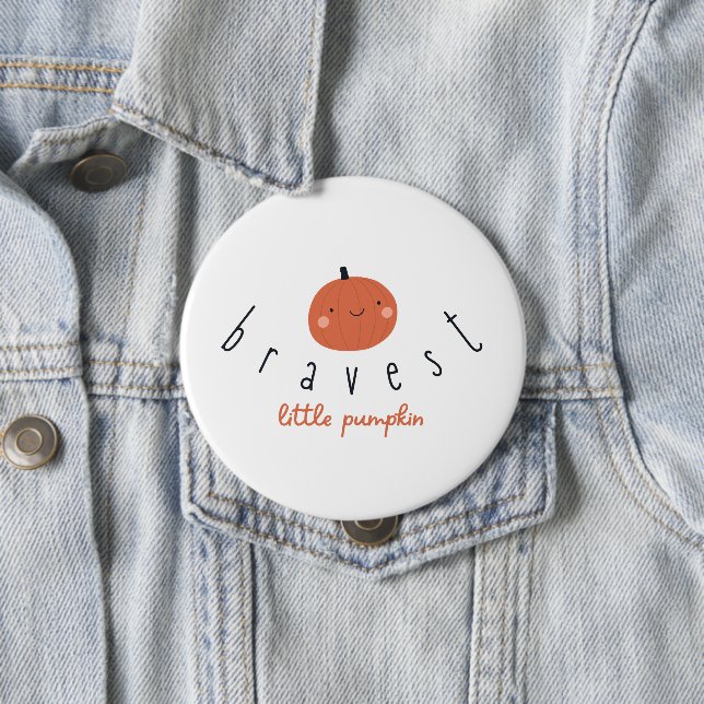 bravest little pumpkin Button childhood cancer  (In Situ)