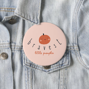 bravest little pumpkin childhood cancer sick kids button