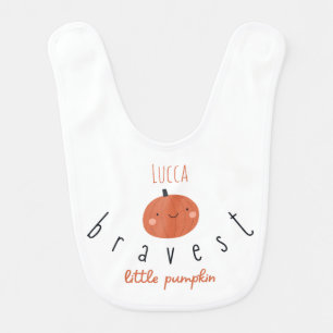 bravest little pumpkin Custom Baby Bib