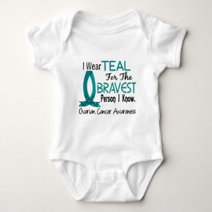 Bravest Person I Know Ovarian Cancer Baby Bodysuit
