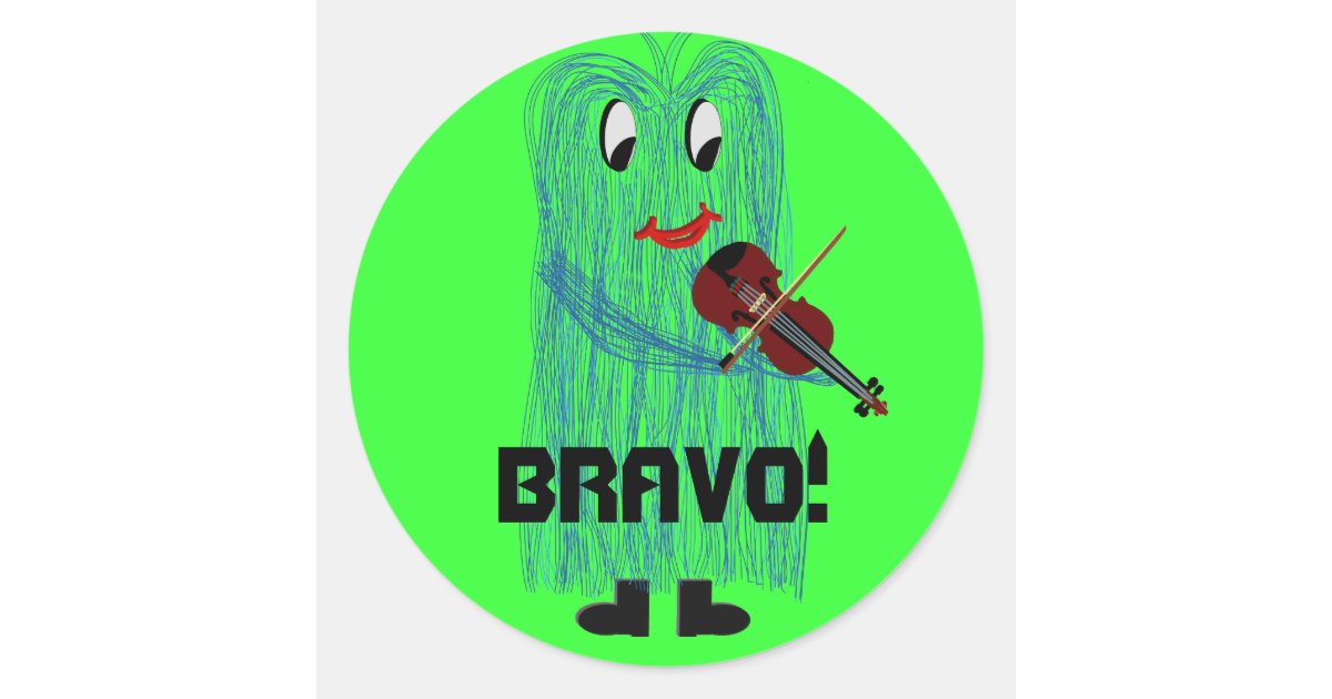 Bravo! Classic Round Sticker | Zazzle