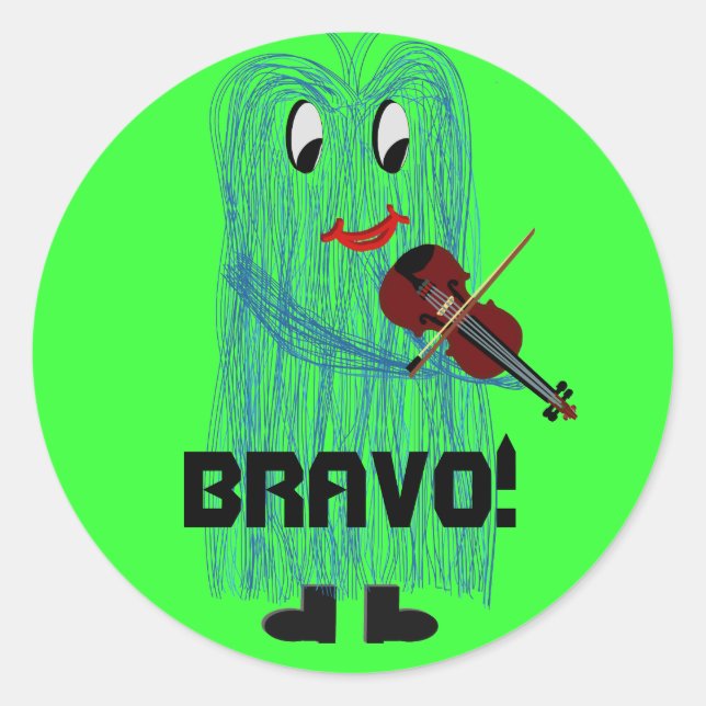 Bravo! Classic Round Sticker (Front)